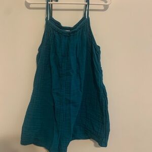 Old Navy Girls Romper size medium (8) blue, everyday use, good condition